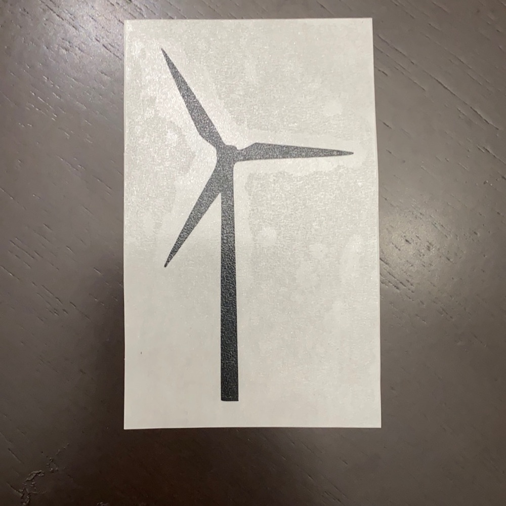 Wind turbine decal